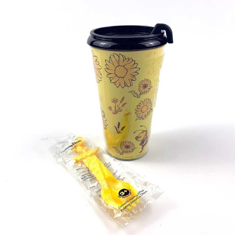 Disney Parks Epcot Egg-Stravaganza Spike the Bee Plastic Tumbler and Flower and